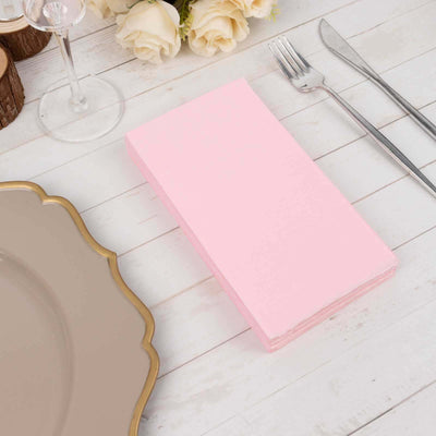 50-Pack Paper Napkins 2-Ply Soft Pink - Dinner Party Napkins