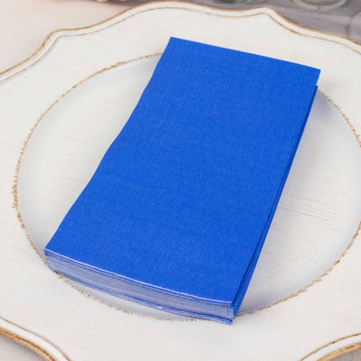 50-Pack Paper Napkins 2-Ply Soft Royal Blue - Dinner Party Napkins