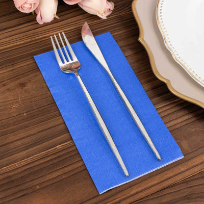 50-Pack Paper Napkins 2-Ply Soft Royal Blue - Dinner Party Napkins