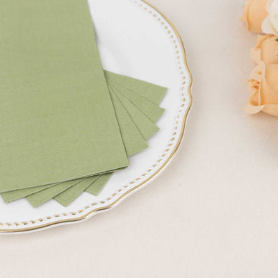 50-Pack Paper Napkins 2-Ply Soft Sage Green - Dinner Party Napkins