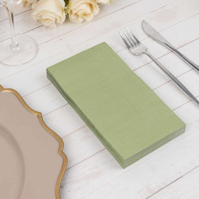 50-Pack Paper Napkins 2-Ply Soft Sage Green - Dinner Party Napkins