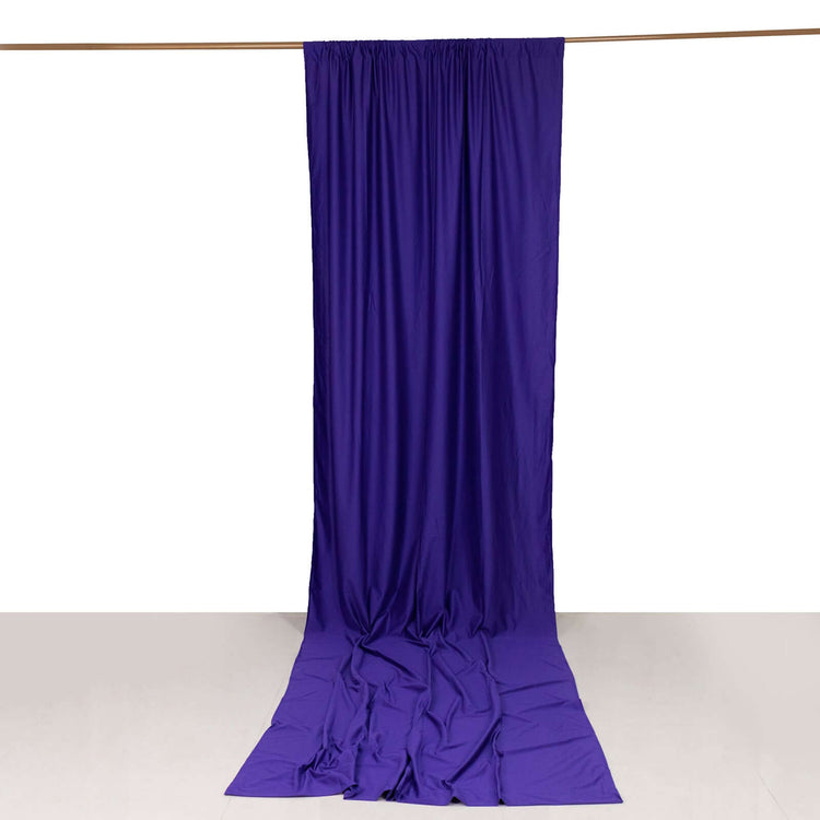 Purple Scuba Polyester Backdrop Drape Curtain Durable Flame Resistant Event Divider Panel