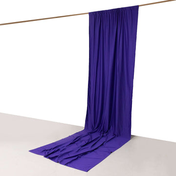 Purple Scuba Polyester Backdrop Curtain Panel