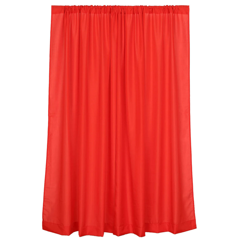 Red Polyester Drapery Panels 2-Pack | eFavormart.com