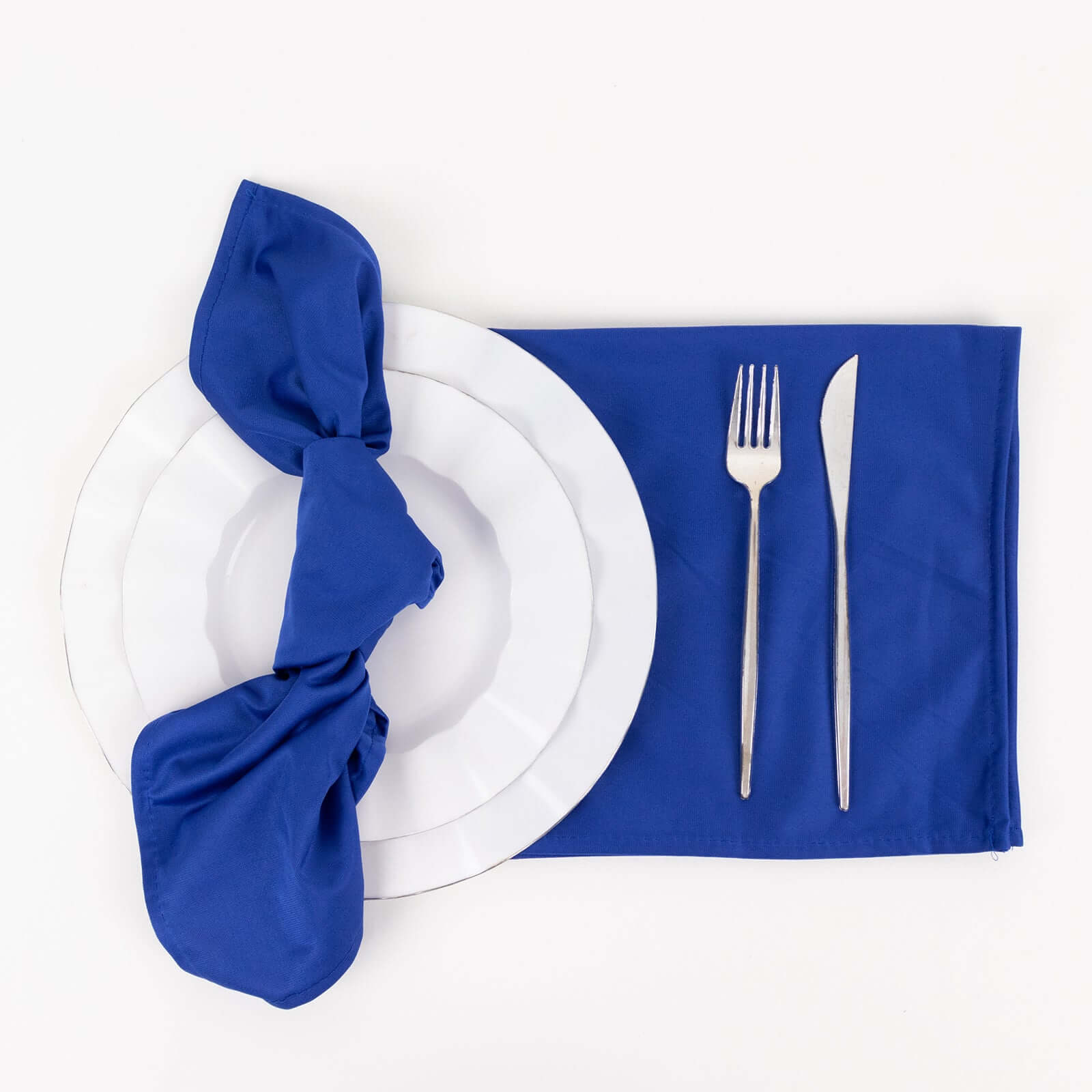 Royal Blue Scuba Cloth Napkins - 20