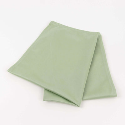 5 Pack Scuba Napkins 20"x20" Sage Green - Wrinkle-Free & Reusable Cloth Napkins