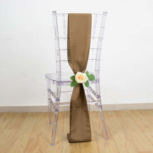 5 Pack | Taupe Polyester Chair Sashes - 6x108inch