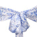 White blue french toile