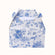 White blue french toile