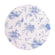 White blue french toile pattern