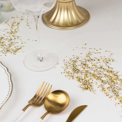14400 Pcs Faux Diamond Rhinestone Vase Fillers 3mm, Gold Silver Wedding Table Scatter Gems - Sparkling Decorative Design