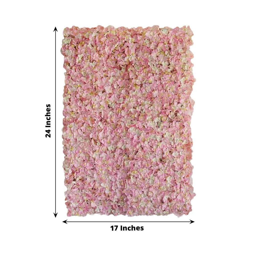 Pink / Cream UV Protected Hydrangea Flower Wall Mat Backdrop