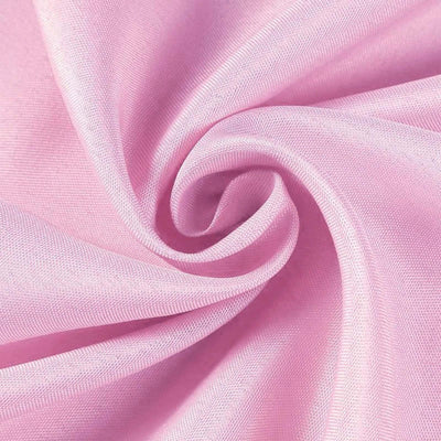 Polyester Round Tablecloth 132" Pink - Seamless Finish Table Cover