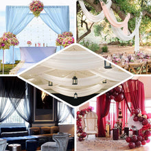 5ftx32ft Black Chiffon Ceiling Drapery, Durable Flame Resistant Long Curtain Backdrop Panel