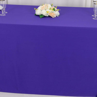 Scuba Rectangular Tablecloth 90"x132" Purple - Seamless Table Cover