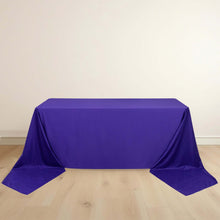 Purple Premium Scuba Rectangular Tablecloth, Wrinkle Free Polyester Seamless Tablecloth - 90x156inch