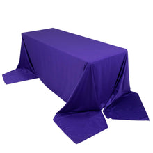 Purple Premium Scuba Rectangular Tablecloth, Wrinkle Free Polyester Seamless Tablecloth - 90x156inch