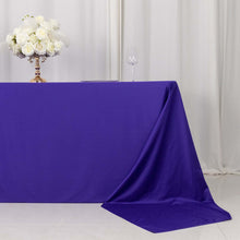 Purple Premium Scuba Rectangular Tablecloth, Wrinkle Free Polyester Seamless Tablecloth - 90x156inch