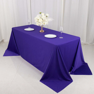Scuba Rectangular Tablecloth 90"x132" Purple - Seamless Table Cover