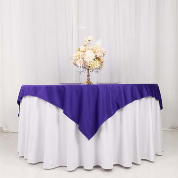 <strong>Purple Premium Scuba Square Table Overlay </strong>