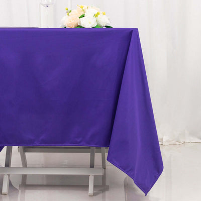 Scuba Square Tablecloth 70"x70" Purple - Wrinkle Free Table Cover