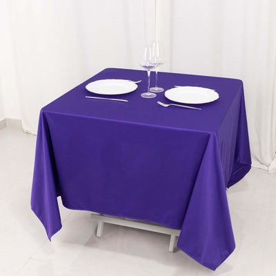 Scuba Square Tablecloth 70"x70" Purple - Wrinkle Free Table Cover