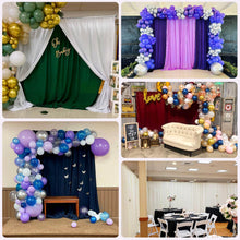 Purple Scuba Polyester Backdrop Drape Curtain Durable Flame Resistant Event Divider Panel