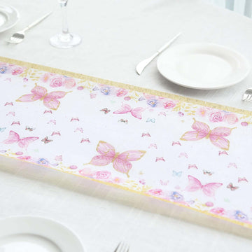 <span style="background-color:transparent;color:#111111;">Versatile White Pink Floral Themed Table Runner for Any Occasion</span>