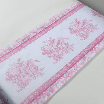 <span style="background-color:transparent;color:#111111;">Versatile and Stylish White Pink Floral Table Runner for Every Occasion</span>