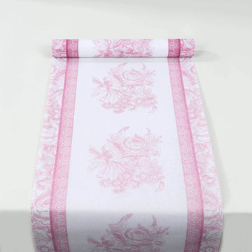 <span style="background-color:transparent;color:#111111;">Enhance Your Dining Experience With White Pink Floral Table Runner</span>