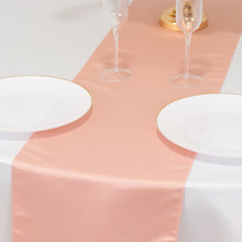 Dusty Rose Lamour Satin Table Runner - 12x108inch