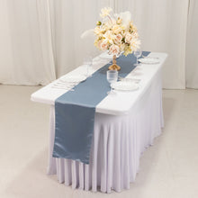 Dusty Blue Lamour Satin Table Runner - 12x108inch