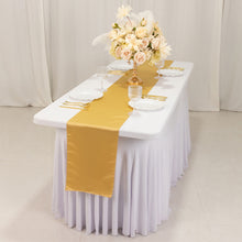 Champagne Lamour Satin Table Runner - 12x108inch