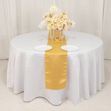 Champagne Lamour Satin Table Runner - 12x108inch