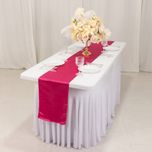 Fuchsia Lamour Satin Table Runner - 12x108inch