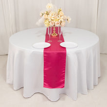 Fuchsia Lamour Satin Table Runner - 12x108inch