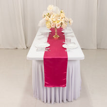 Fuchsia Lamour Satin Table Runner - 12x108inch