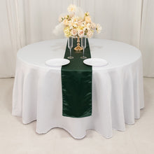 Hunter Emerald Green Lamour Satin Table Runner - 12x108inch