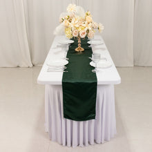 Hunter Emerald Green Lamour Satin Table Runner - 12x108inch