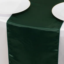 Hunter Emerald Green Lamour Satin Table Runner - 12x108inch