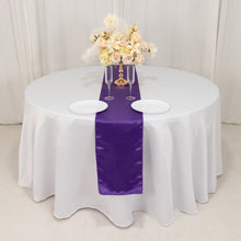 Purple Lamour Satin Table Runner - 12x108inch