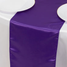 Purple Lamour Satin Table Runner - 12x108inch