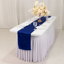 Royal Blue Lamour Satin Table Runner - 12x108inch