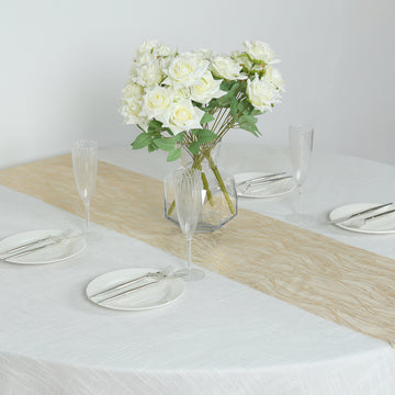 <span style="background-color:transparent;color:#000000;">Effortless Elegance With Gold Table Runner</span>