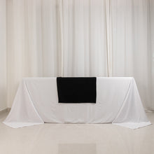 Black Wide Premium Polyester Table Runner, Printable Sublimation Blank Banner