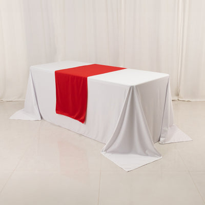 Wide Premium Polyester Table Runner 24"x72" Red - Sublimation Printable Blank Banner