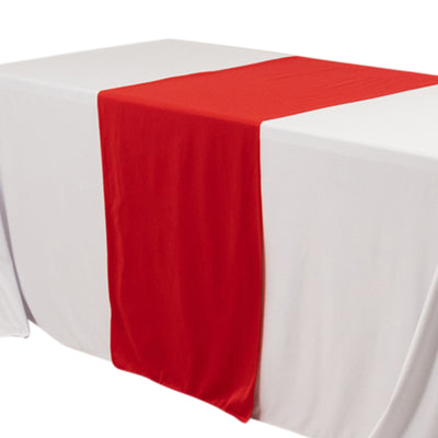 Wide Premium Polyester Table Runner 24"x72" Red - Sublimation Printable Blank Banner
