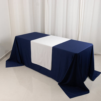 Wide Premium Polyester Table Runner 24"x72" White - Sublimation Printable Banner for Events & Decor