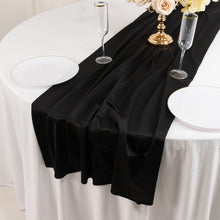 Black Wide Premium Polyester Table Runner, Printable Sublimation Blank Banner