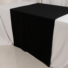 Black Wide Premium Polyester Table Runner, Printable Sublimation Blank Banner